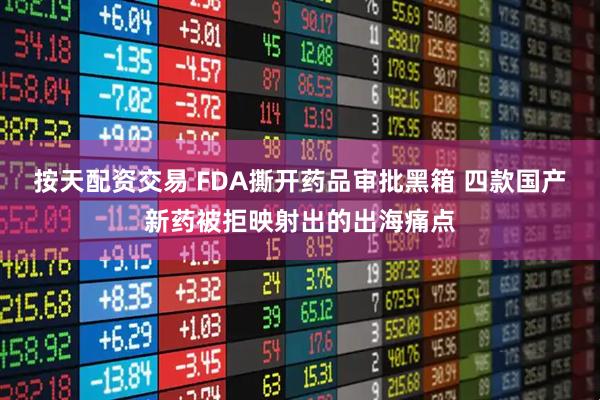 按天配资交易 FDA撕开药品审批黑箱 四款国产新药被拒映射出的出海痛点
